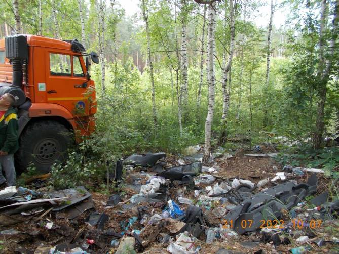 В Брянске продолжили очищать от свалок лес возле дизельного завода