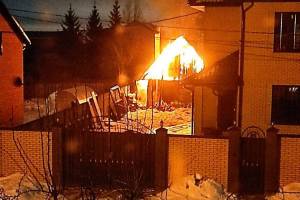 В брянском посёлке Чайковичи сгорела баня