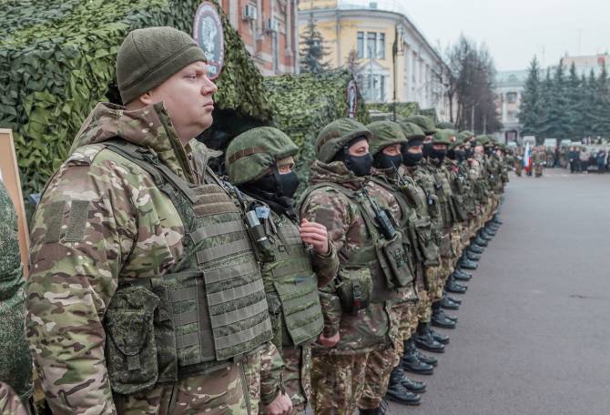 В Брянске впервые прошёл строевой смотр бригады «БАРС-Брянск»