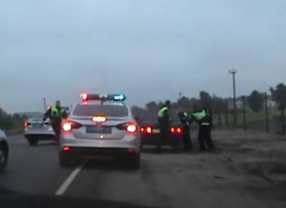 В Брянске сняли на видео полицейскую погоню за пьяным рецидивистом