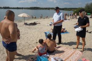 В Брянске полицейские нагрянули на городские пляжи