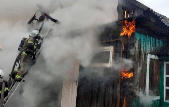 Под Брянском в Дарковичах сгорел дом на улице Веселой