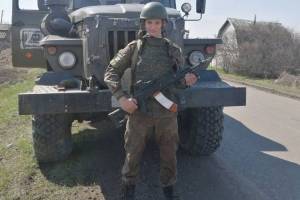 Военнослужащему из Клинцов Дмитрию Демьяненко вручили медаль Жукова