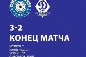 Брянское «Динамо» завершило сезон поражением в Оренбурге