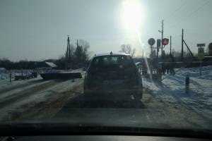 В Новозыбкове железнодорожники спасли лихача от ДТП
