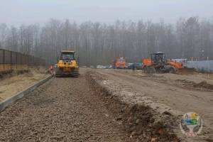 В Брянске продолжается строительство дороги к новому военному госпиталю
