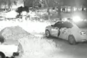 Погоню полиции за микроавтобусом сняли на видео в Брянске