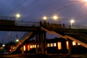 В Брянске сняли на видео опасный паркур на путепроводе