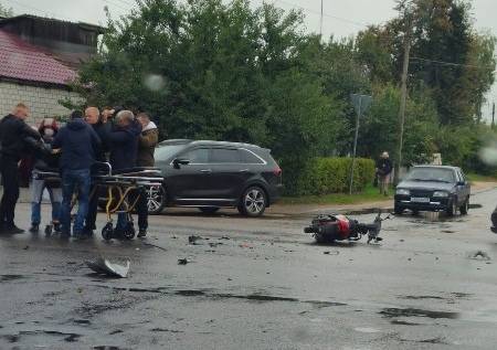 В Клинцах разбился мотоциклист
