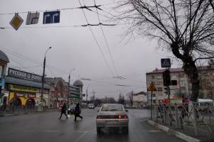 В Брянске у Бежицкого рынка перестал работать светофор