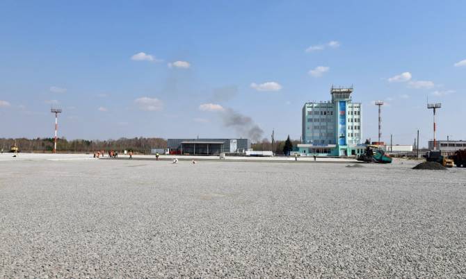 В международном аэропорту «Брянск» завершается реконструкция взлетно-посадочной полосы