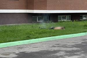 В Брянске сняли на видео выпавшего из окна 15-го этажа горящего мужчину