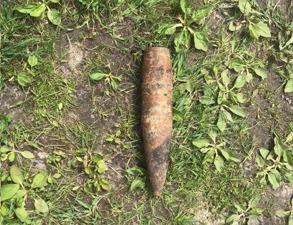 В лесу возле навлинского села нашли артиллерийский снаряд
