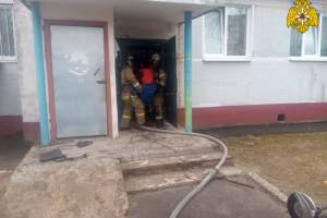 В Клинцах при пожаре в квартире пятиэтажки пострадал человек
