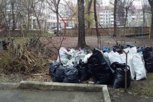 В Брянске УК и ТСЖ забыли о вывозе мусора после субботников