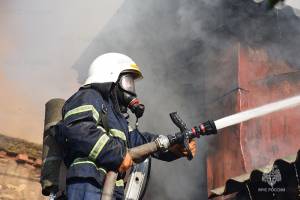 На пожаре в севской деревне Саранчино пострадал человек