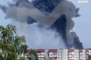 В Дятьково произошёл крупный пожар на складе завода «Александр»