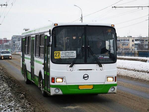 В брянском автобусе №27 заметили кондуктора-борца со снегом