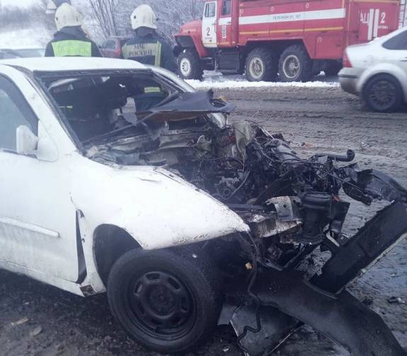 Опубликовано видео с места смертельного ДТП под Брянском