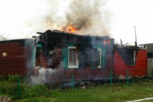 В Суражском районе сгорел частный дом