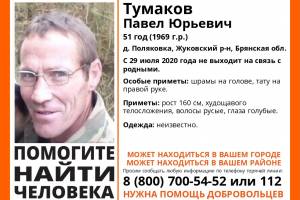 В Жуковском районе без вести пропал 51-летний Павел Тумаков
