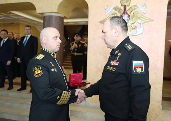 Командира подлодки «Брянск» наградили за заслуги перед Отечеством