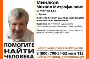 Пропавшего в Брянске 66-летнего Михаила Минакова нашли живым