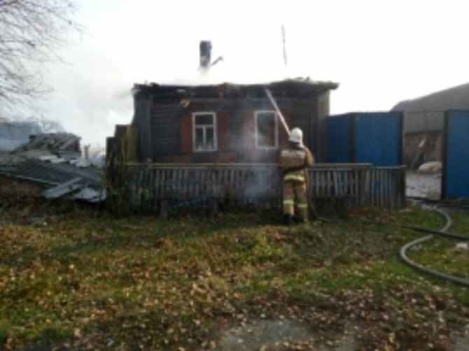 В Климовском районе сгорел жилой дом