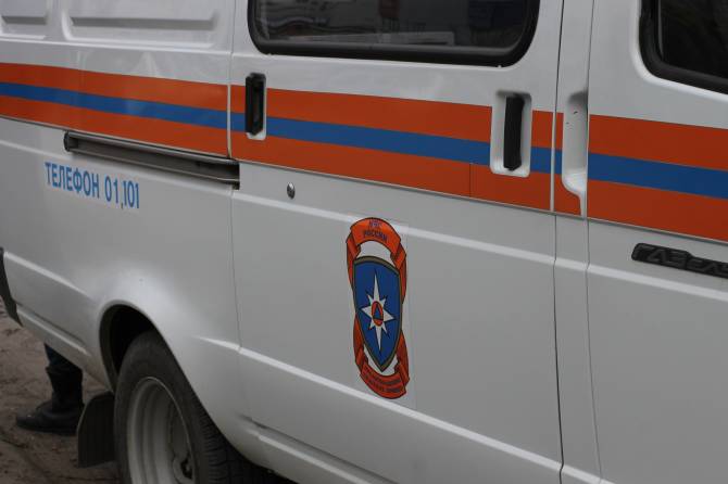 В Брянске спасатели тушили горящий мусор
