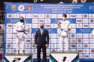Брянская девушка завоевала серебро на Всероссийском турнире по дзюдо