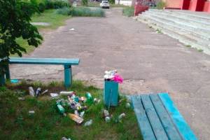 В Брянске погрязла в мусоре улица Никитина