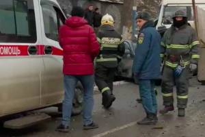 Опубликовано видео с места крупного ДТП на Калинина в Брянске