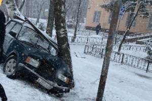 В Трубчевске водитель ВАЗ протаранил дерево