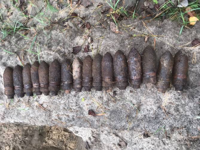 В брянском посёлке Домашово 16 артиллерийских снарядов