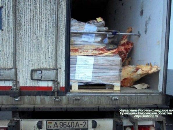 На брянской границе развернули 20 тонн белорусской говядины