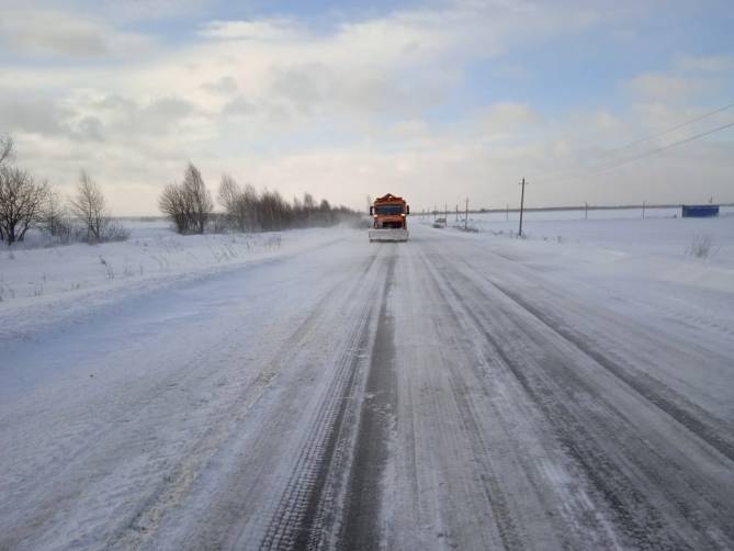 В Брянской области на борьбу со снегопадом вышли 158 единиц техники