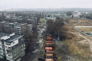 В Брянске с высоты птичьего полёта сняли грязевой ад на улице Кольцова