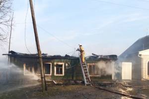 В брянском селе сгорел жилой дом