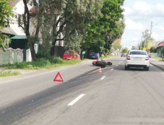 В Брянске на Володарке легковушка сбила мотоциклиста