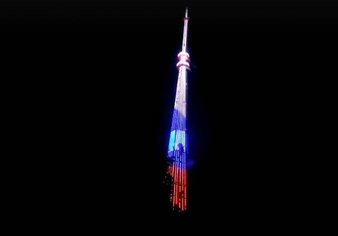 В Брянске к Дню защитника Отечества включат праздничную подсветку на башне телецентра