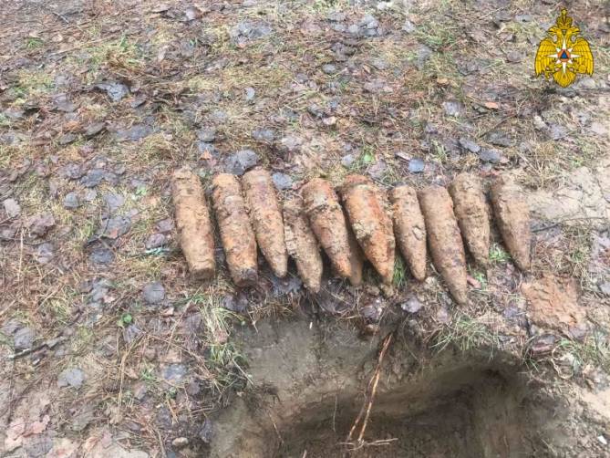 Под Суражом нашли 12 артиллерийских снарядов