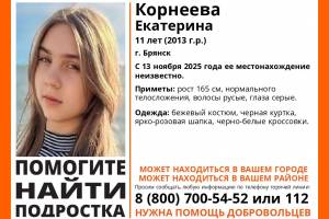 В Брянске пропала 11-летняя девочка
