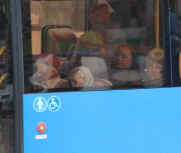 В Брянске водитель синего автобуса рискнул здоровьем пассажиров