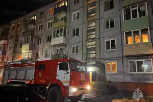 В Брянске на пожаре в пятиэтажке погиб 66-летний мужчина
