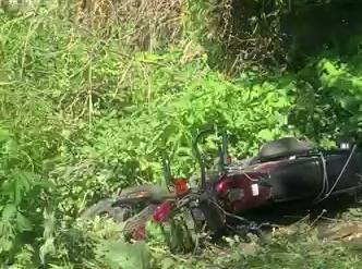 В Красногорском районе мотоциклист без прав врезался в столб и погиб