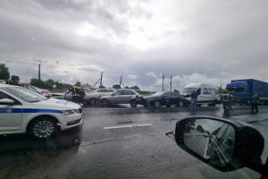 В брянском посёлке Добрунь произошло массовое ДТП с 8 автомобилями