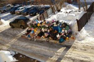 В Брянске к гигантской свалке по Осоавиахима не смог проехать мусоровоз