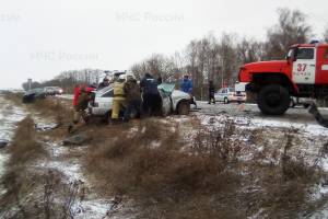 В Почепском районе столкнулись Audi A6 и ВАЗ-2112