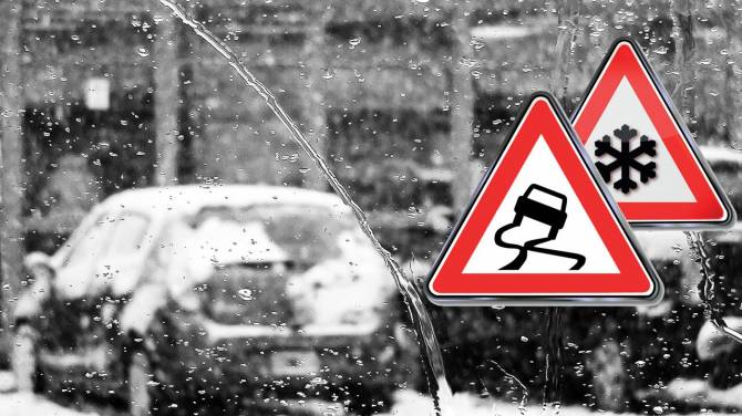 Брянских водителей предупредили о мокром снеге и сильном ветре