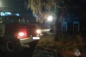 В Сураже при пожаре в жилом доме пострадал один человек
